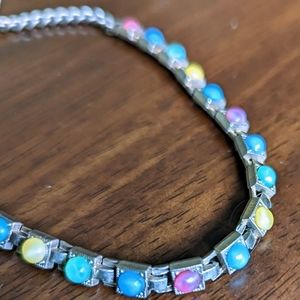 CANDY COLORS vintage metal choker (C4)